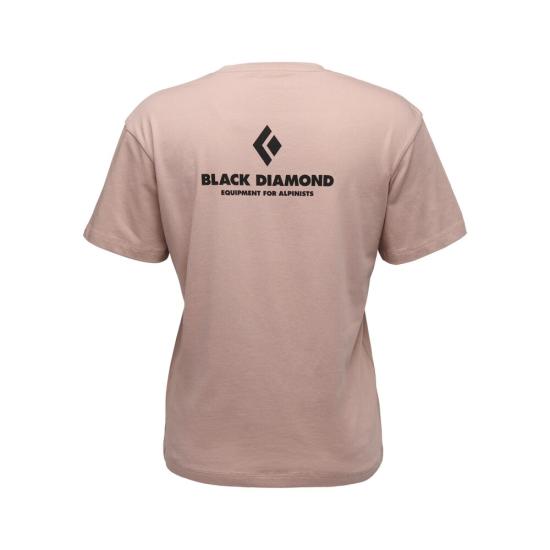 26SS 블랙 다이아몬드 반팔 티셔츠 QAWAP730192 PALE MAUVE DOM - BLACK DIAMOND