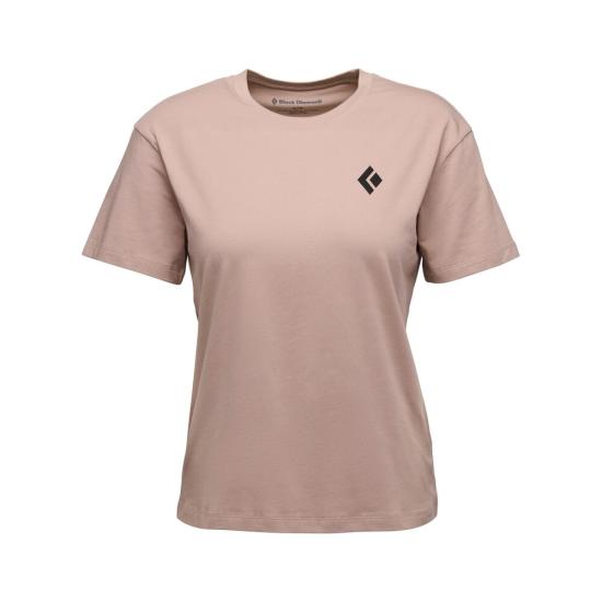 26SS 블랙 다이아몬드 반팔 티셔츠 QAWAP730192 PALE MAUVE DOM