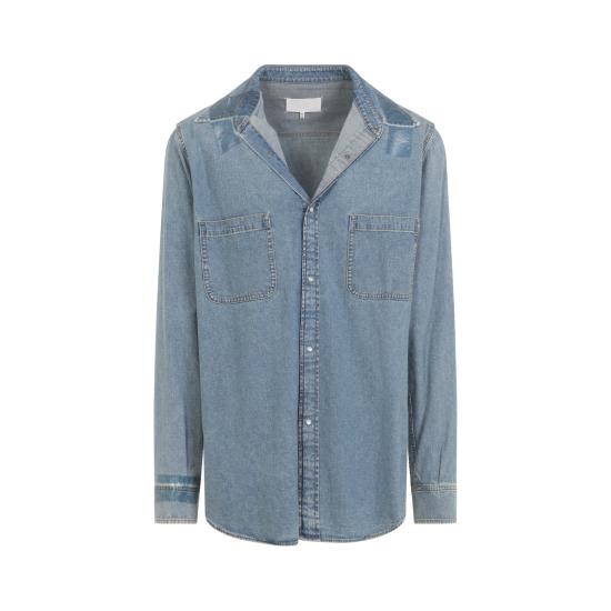 26SS 마르지엘라 긴팔 셔츠 S67DT0025 S30815 968 ICE BLUE - MAISON MARGIELA