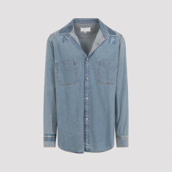 26SS 마르지엘라 긴팔 셔츠 S67DT0025 S30815 968 ICE BLUE