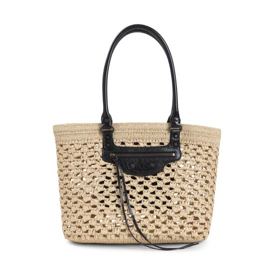 26SS 발렌시아가 숄더백 866501 2ACGC 9260 NATURAL BLACK - BALENCIAGA