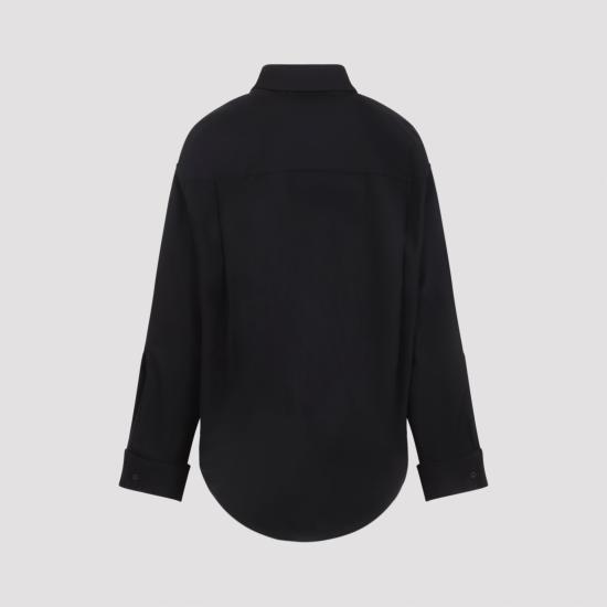 26SS 발렌시아가 셔츠 872318 TUP18 1000 BLACK - BALENCIAGA