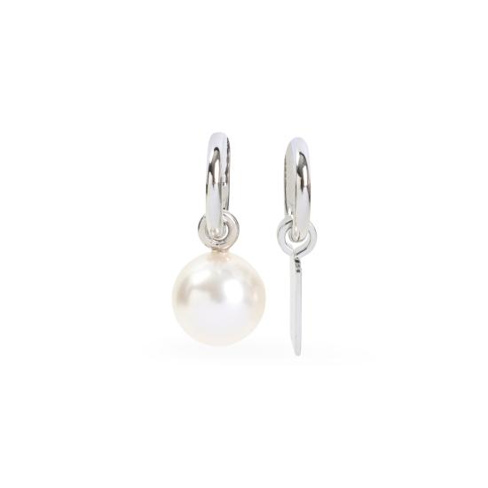 26SS 발렌시아가 이어링 869745 TZ03S 7645 SHINY SILVER WHITE - BALENCIAGA