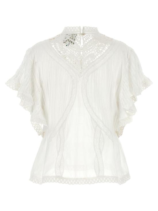 26SS 팜 리오 블라우스 348794L0025 White - FARM RIO