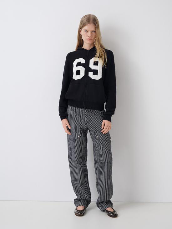 26SS 기마구아스 후드 티셔츠 69 JACKET BLACK DOM - GIMAGUAS