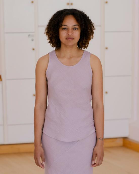 26SS 베이스레인지 민소매 티셔츠 TSLAFLSP26 MORI PURPLE DOM - BASERANGE