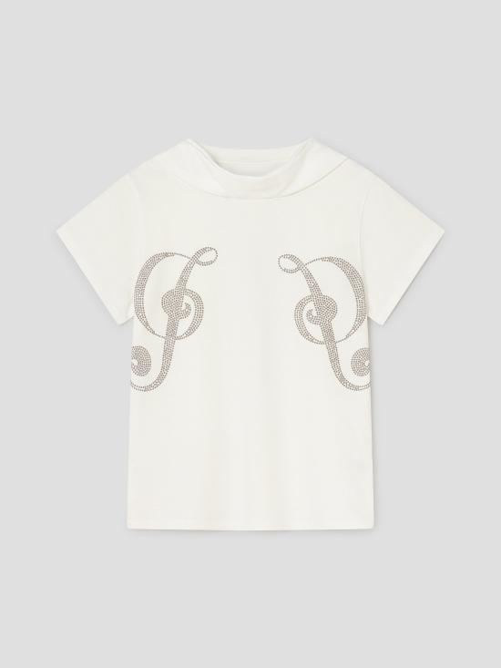 26SS 기마구아스 반팔 티셔츠 PHOEBE STUDS TSHIRT WHITE DOM