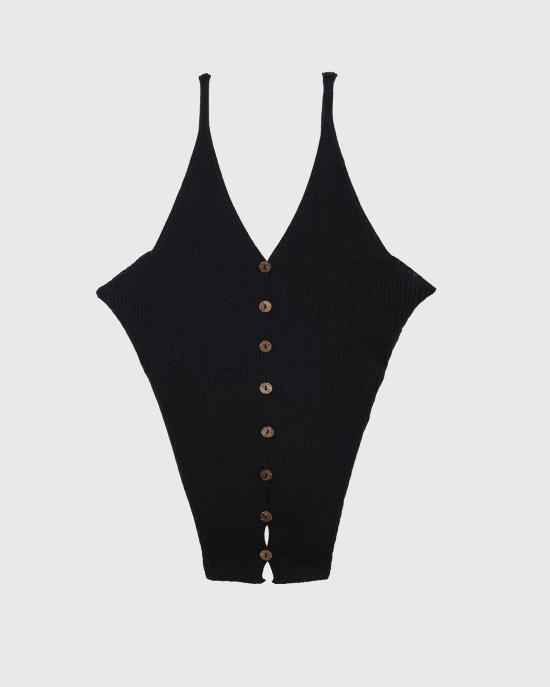 26SS 베이스레인지 오더 슬리브리스 탑 PUODLISU26 BLACK DOM