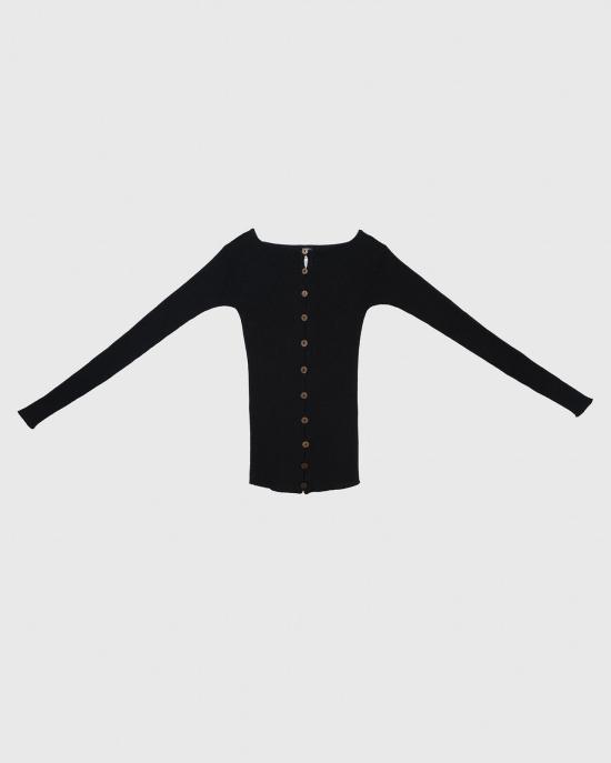 26SS 베이스레인지 긴팔 티셔츠 PUODL LI SU26 BLACK DOM