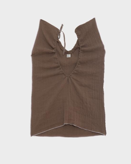 26SS 베이스레인지 민소매 티셔츠 TSMACLSP26 LOAM BROWN DOM