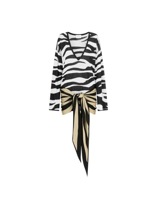 26SS 디 아티코 원피스 260WCA00418KVV092ZG 020 BLACK WHITE