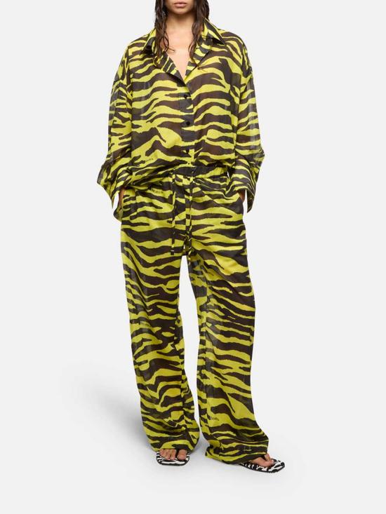 26SS 디 아티코 블라우스/셔츠 260WCH00015CCC134PR 166 BLACK YELLOW - THE ATTICO