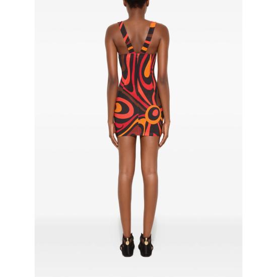 26SS 푸찌 원피스 6HJG41 6H760 002 BLACK RED - PUCCI