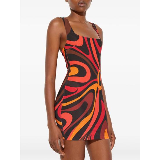 26SS 푸찌 원피스 6HJG41 6H760 002 BLACK RED - PUCCI