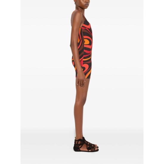 26SS 푸찌 원피스 6HJG41 6H760 002 BLACK RED - PUCCI