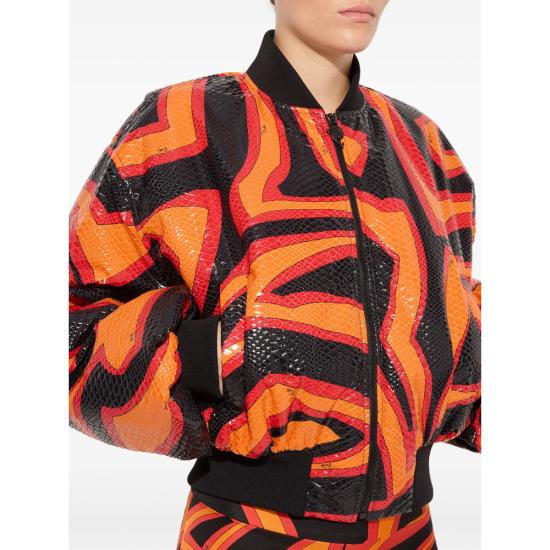 26SS 푸찌 봄버 자켓 6HYC50 6H745 033 ORANGE BLACK - PUCCI