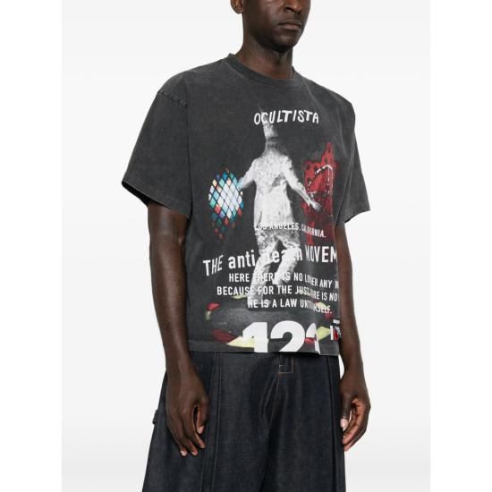 26SS 리빙톤 르아 레비스 123 탑 THEO SS08 MECH GREY - RIVINGTON ROI REBIS 123