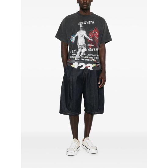 26SS 리빙톤 르아 레비스 123 탑 THEO SS08 MECH GREY - RIVINGTON ROI REBIS 123