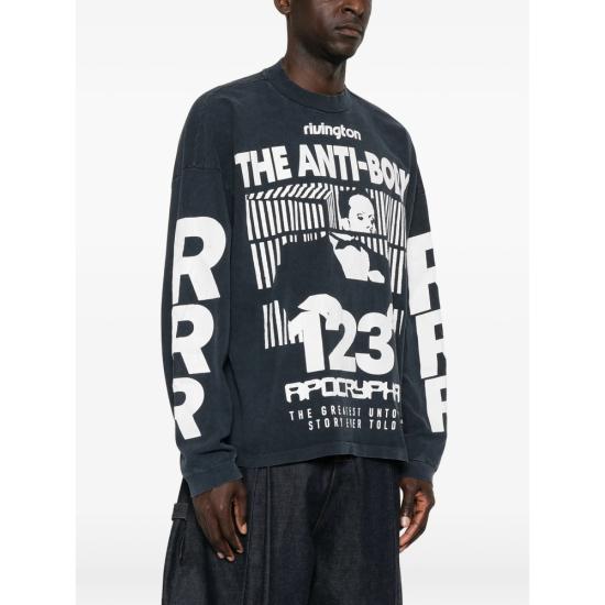 26SS 리빙톤 르아 레비스 123 탑 ANTB LS00 BLCK BLACK WHITE - RIVINGTON ROI REBIS 123