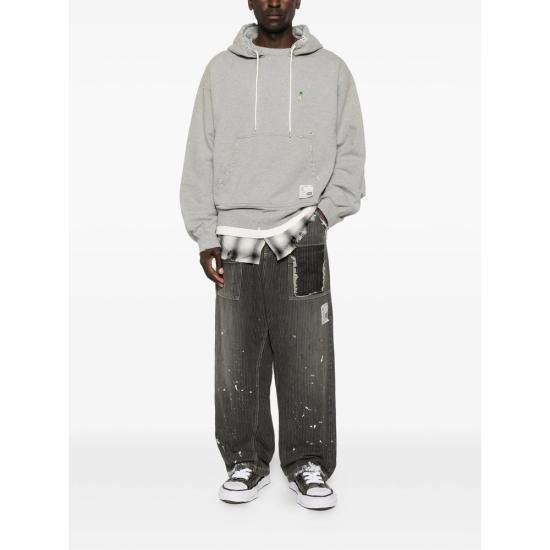 26SS 메종 미하라 야스히로 데님 팬츠 J16PT128 BLACK GREY - MAISON MIHARA YASUHIRO