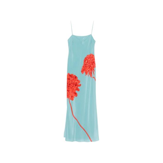 26SS 서 더 레이블 원피스 SIR126 1064 FLORE BLUE RED