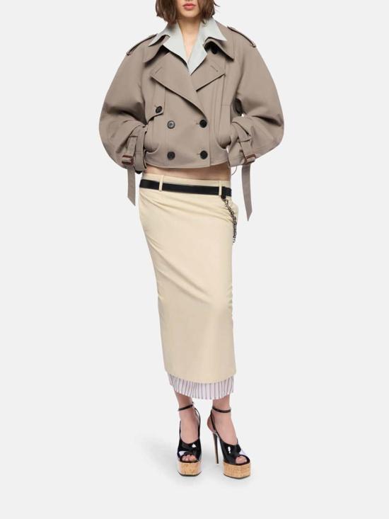 26SS 디 아티코 수트 자켓 260WCB00111PLC003AA 700 TAUPE GREY - THE ATTICO