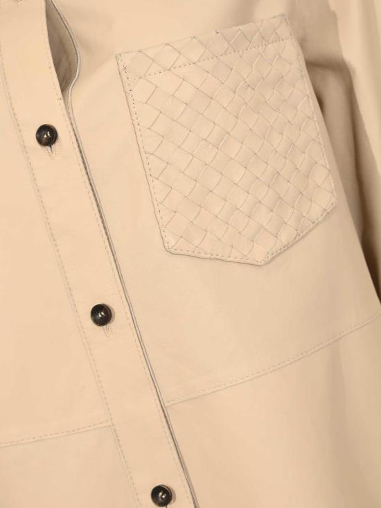 26SS 레더 오소리티 가죽 자켓 ESSAOUIRAWEAVED016 White - LEATHER AUTHORITY
