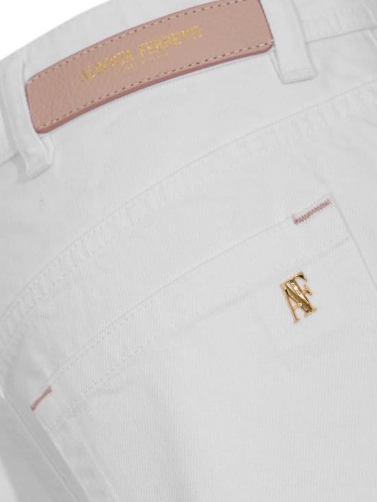 26SS 알베르타 페레티 스트레이트 팬츠 U030516310002 White - ALBERTA FERRETTI