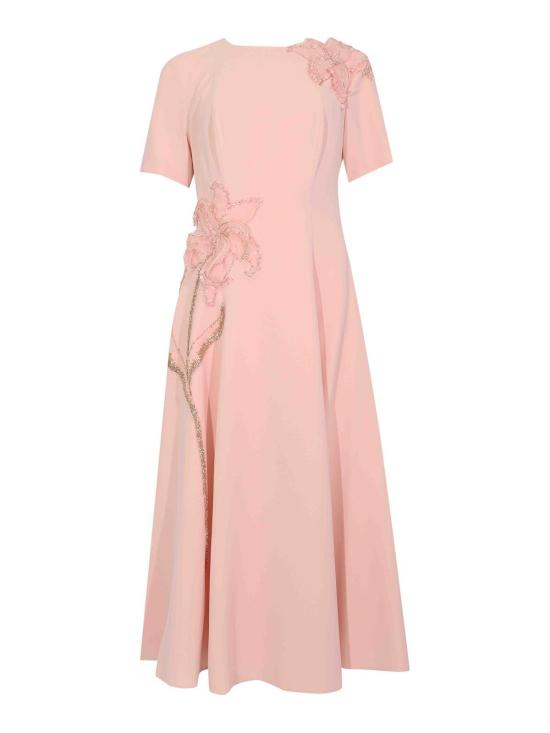 26SS TARIK EDIZ 미디 스커트 66707ICEPINK Pink