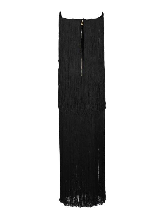 26SS 엘리자베타프랜치 미디 스커트 ABR3762E2110 Black - ELISABETTA FRANCHI