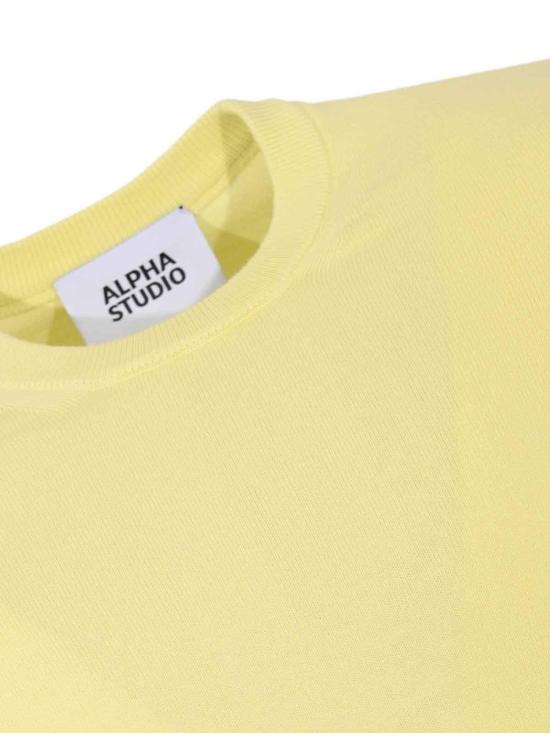 26SS 알파스튜디오 스웨터 AU5002C1012 Yellow - ALPHA STUDIO