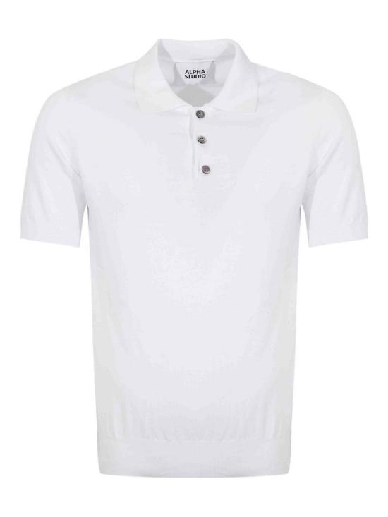 26SS 알파스튜디오 폴로 티셔츠 AU5001B1000 White