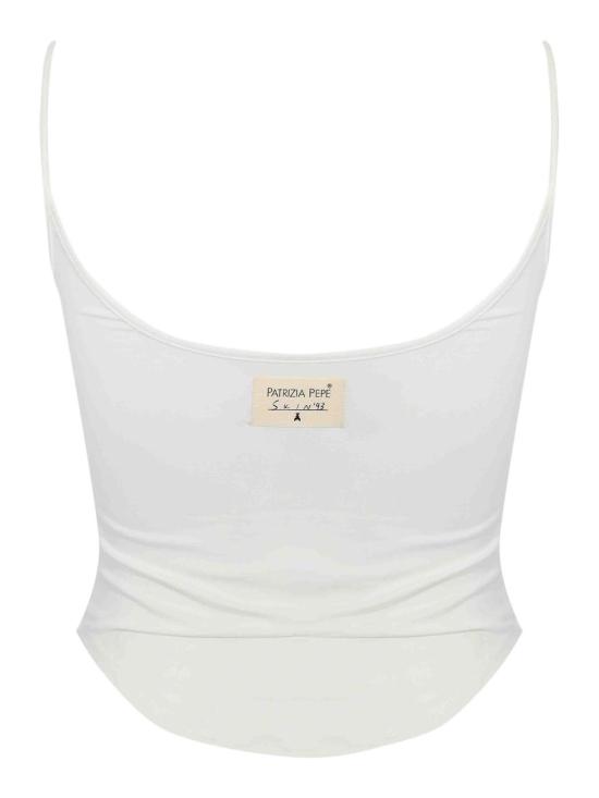 26SS 파트리지아페페 민소매 티셔츠 8M1817J013W146 White - PATRIZIA PEPE