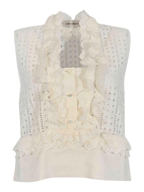 26SS 알베르타 페레티 민소매 티셔츠 U080816230002 White