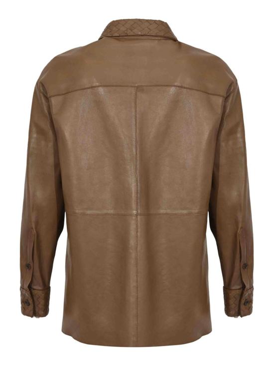 26SS 레더 오소리티 가죽 자켓 ESSAOUIRAWEAVEDJ31 Beige - LEATHER AUTHORITY