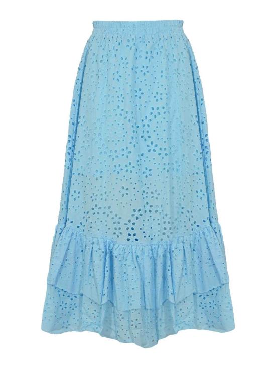 26SS 노 시크릿 롱 스커트 261NS243CELESTE Light Blue