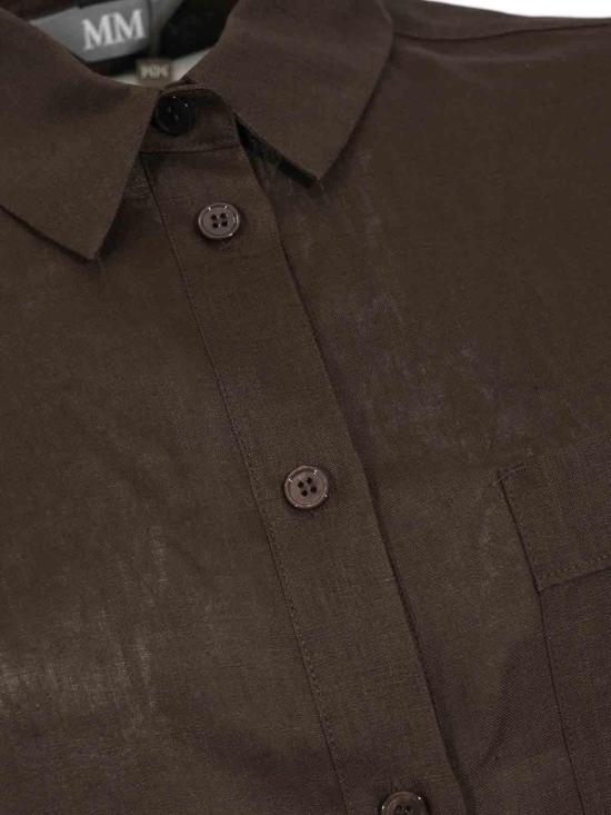 26SS MM6 메종마르지엘라 셔츠 26161110286E15 Brown - MM6 MAISON MARGIELA