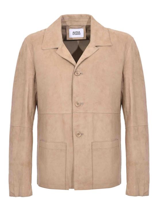 26SS 알파스튜디오 가죽 자켓 AU5430N1018 Multicolour