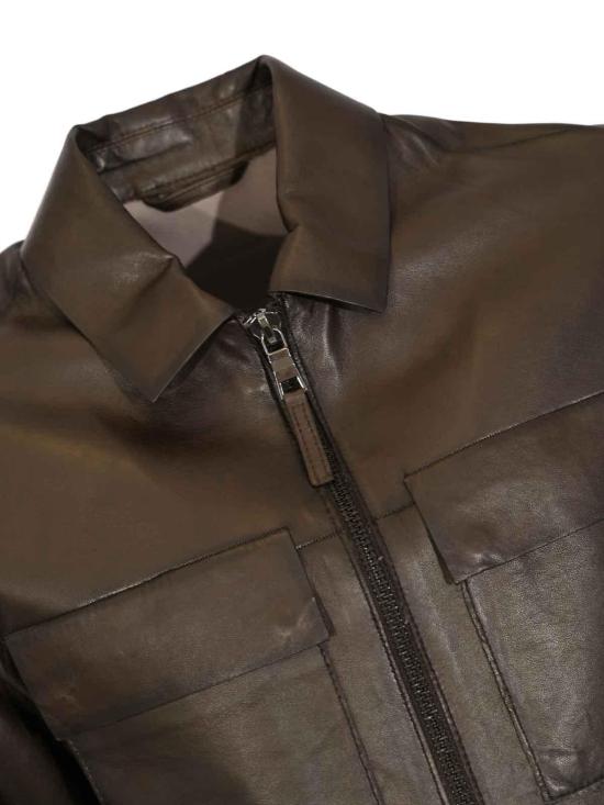 26SS 레더 오소리티 가죽 자켓 ALICANTE06 Dark Brown - LEATHER AUTHORITY