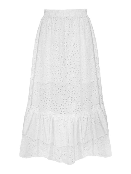 26SS 노 시크릿 롱 스커트 261NS243COCCO Dark Beige