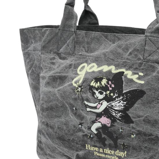 26SS 가니 토트백 B2110088 150 Black - GANNI
