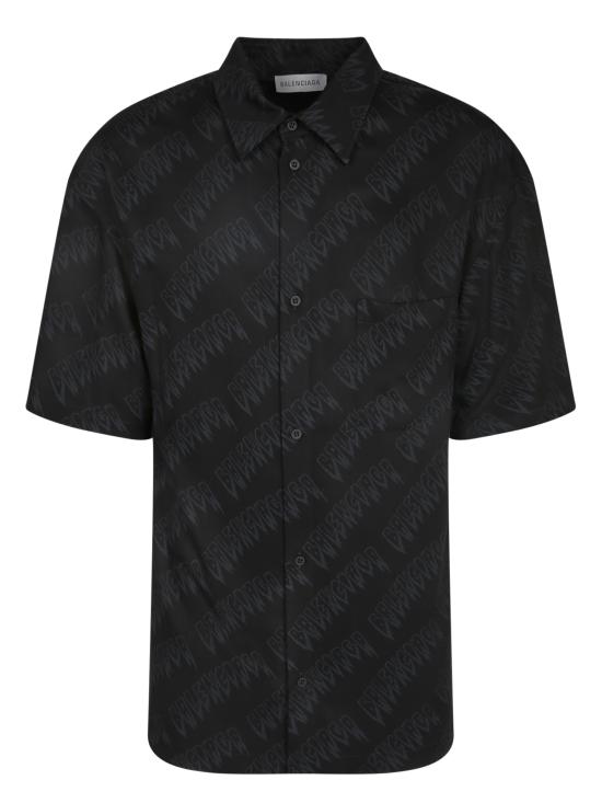 26SS 발렌시아가 셔츠 871407 TUL02 1069 Black