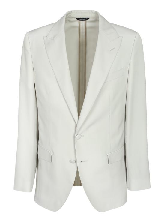 26SS 돌체앤가바나 싱글 브레스티드 울 포플린 자켓 G2NW0T HU2BN M2826 Beige