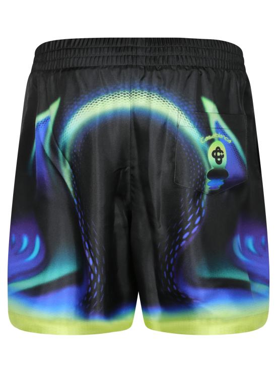 26SS 카사블랑카 숏팬츠 MSS26TR399 05 Black - CASABLANCA