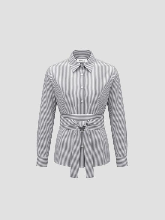 26SS 로에 셔츠 61919259 132 FINE STRIPE