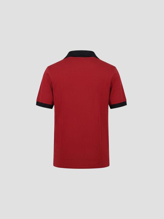 26SS 메타 캄파니아 폴로 티셔츠 LEB009COJE020FF3W WARM RED - META CAMPANIA