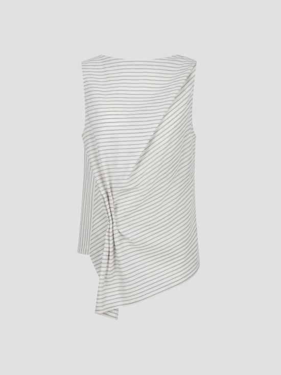 26SS 로에 민소매 티셔츠 41920199 132 FINE STRIPE - ROHE