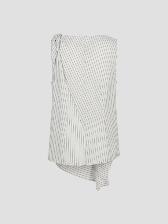 26SS 로에 민소매 티셔츠 41920199 132 FINE STRIPE