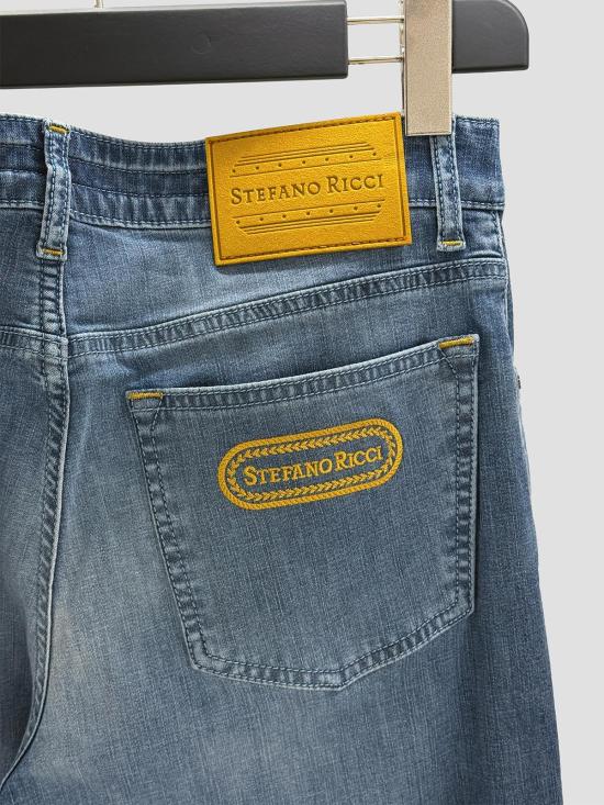 26SS 스테파노 리치 데님 팬츠 MST62B3210T0082 SPU0 MUSTARD RUTHENIUM - STEFANO RICCI