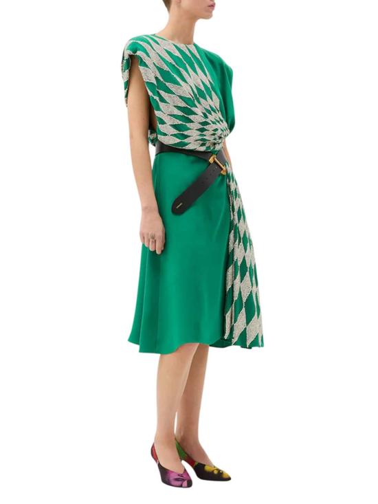 26SS 베르사체 원피스 10244631A17435 1GC50 EMERALD 1GC50 - VERSACE